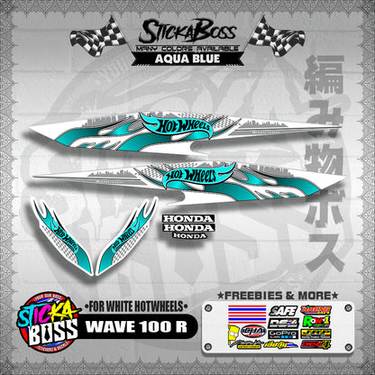 WAVE 100 R 2018 DECALS ( FOR WHITE HOTWHEELS )【WITH FREEBIES】