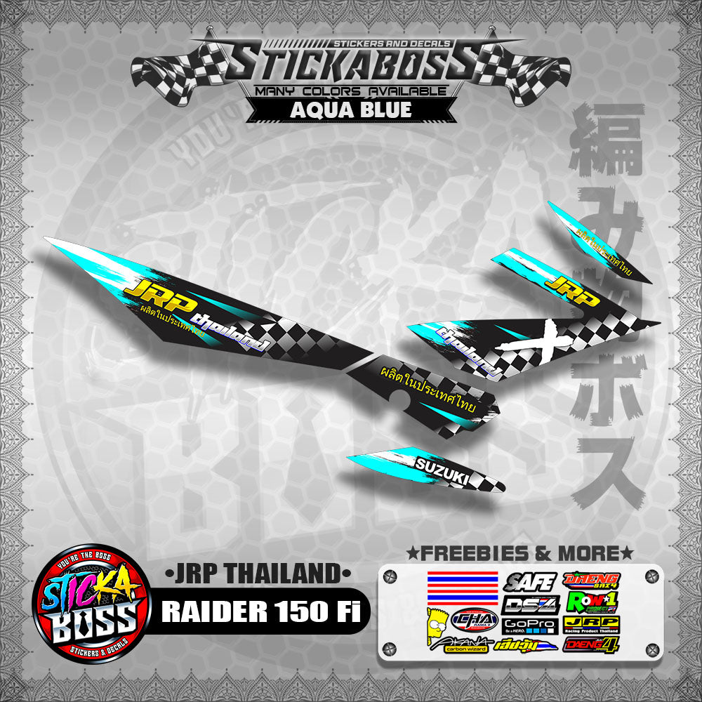 Suzuki Raider 150 Fi Decal Sticker (JRP THAILAND)【PREMIUM GLOSSY LAMINATED】