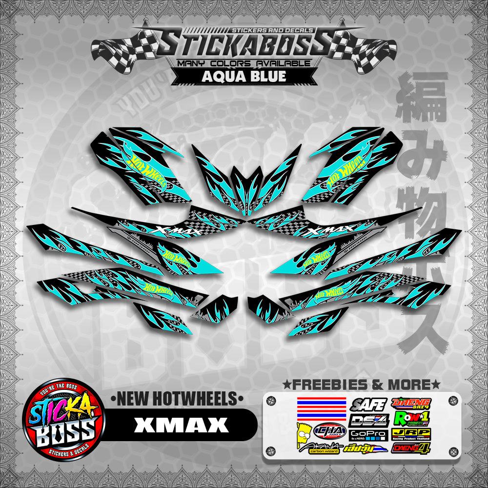 XMAX DECALS ( NEW HOTWHEELS )【WITH FREEBIES】