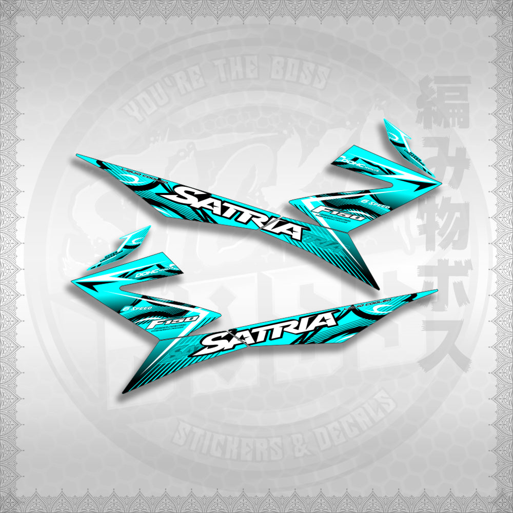 STICKER DECALS for RAIDER 150 FI (RFISATHMATH) By STICKABOSS (SOFIE LAMINATED WATERPROOF)