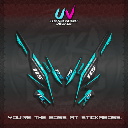 【PREMIUM UV PRINT】TRANSPARENT MIO SOUL I 115 GT INDO DECALS(0002 DESIGN)STICKER DECALS By STICKABOSS