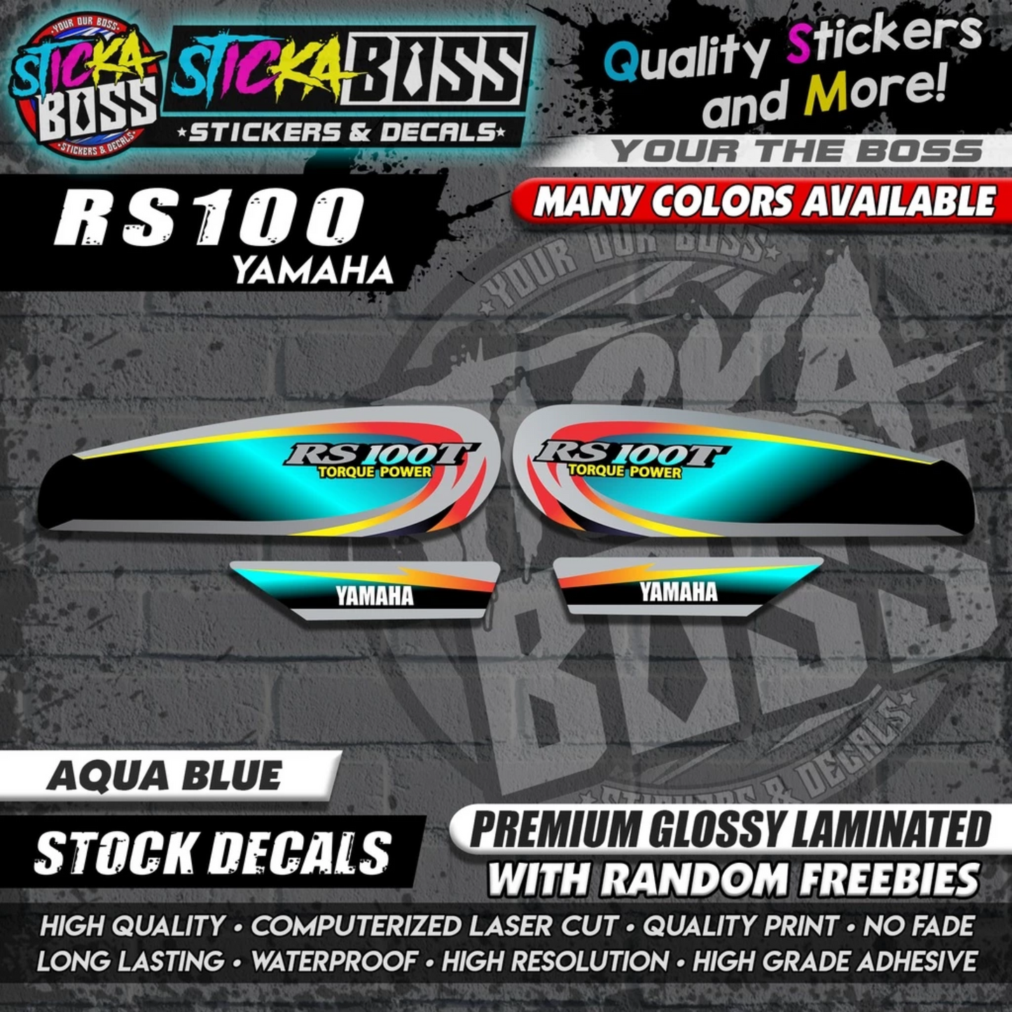 RS100 STOCK DECALS【WITH FREEBIES】