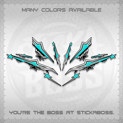 AEROX 155 V3 INDO DECALS (ALPHA TURBO 0004)STICKER DECALS By STICKABOSS