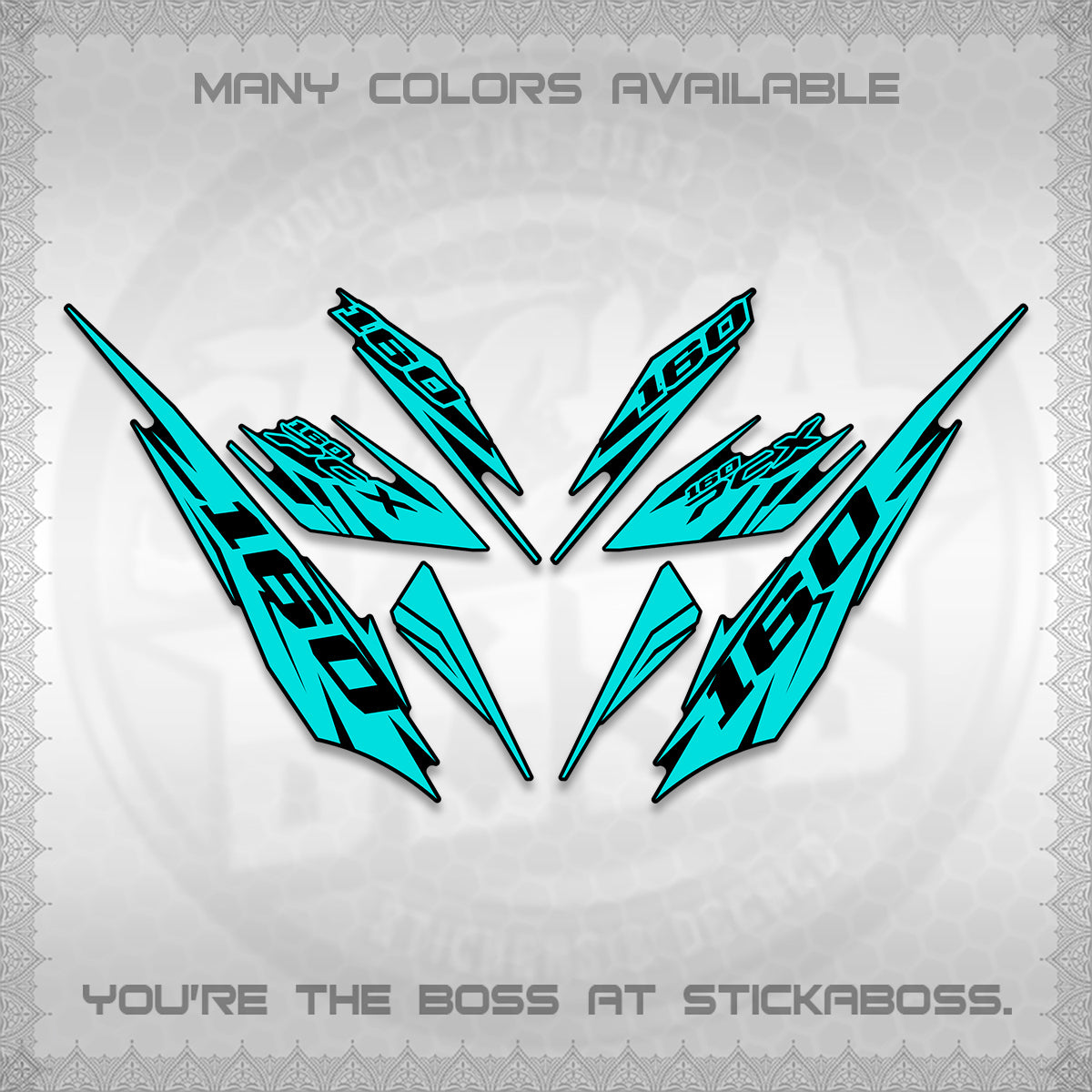 PCX 150 160 INDO DECALS (2026 NEW 08 DESIGN) STICKER DECALS By STICKABOSS