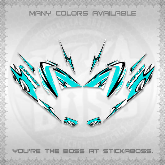 CLICK 125 V4 VARIO STRIPING FOR WHITE DECALS (2026 NEW LED DESIGN) STICKER DECALS By STICKABOSS