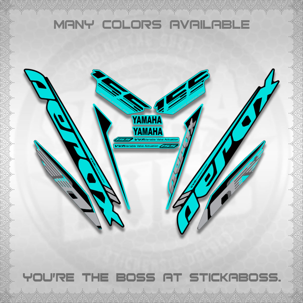 AEROX V3 STOCK STRIPING DECALS (SP EDITION)STICKER DECALS By STICKABOSS