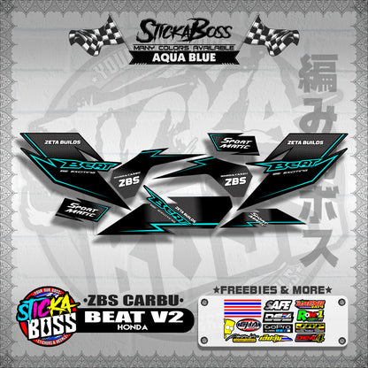 BEAT V2 DECALS ( ZBS CARBU )【WITH FREEBIES】