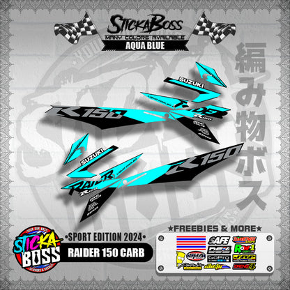 RAIDER 150 CARB DECALS ( SPORT EDITION 2024 )【WITH FREEBIES】