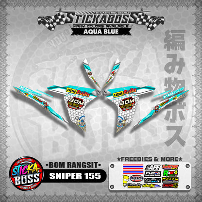 SNIPER 155 INDO DECALS ( BOM RANGSIT )【WITH FREEBIES】