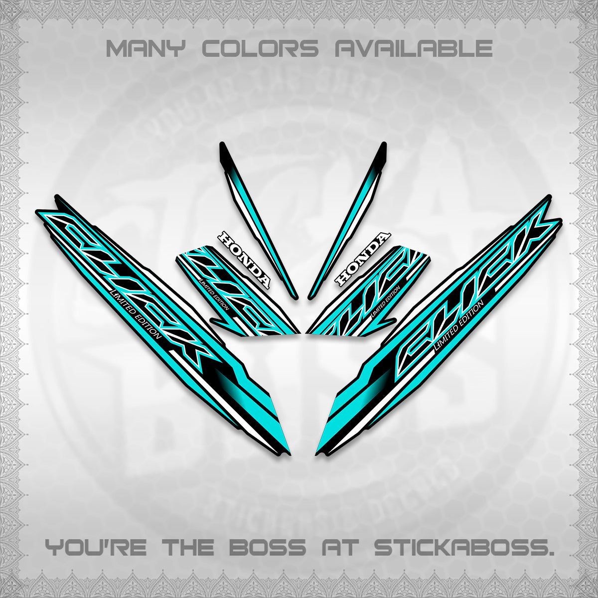 CLICK 125 V3 INDO DECALS (2024 SV 13-A2 STYLE) STICKER KITS By STICKABOSS