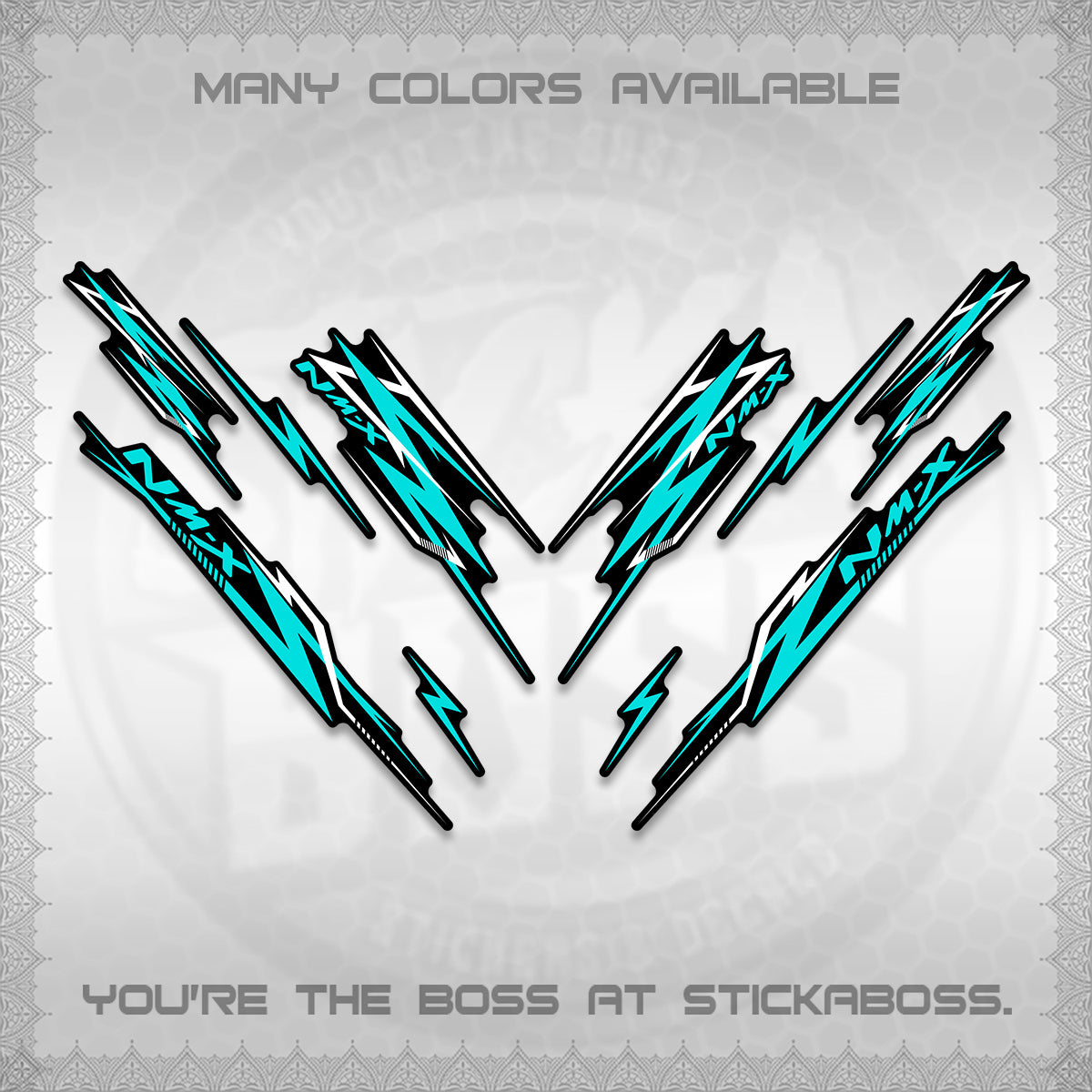 NMAX V2 DECALS (2024 NM A8 STYLE) STICKER DECALS By STICKABOSS