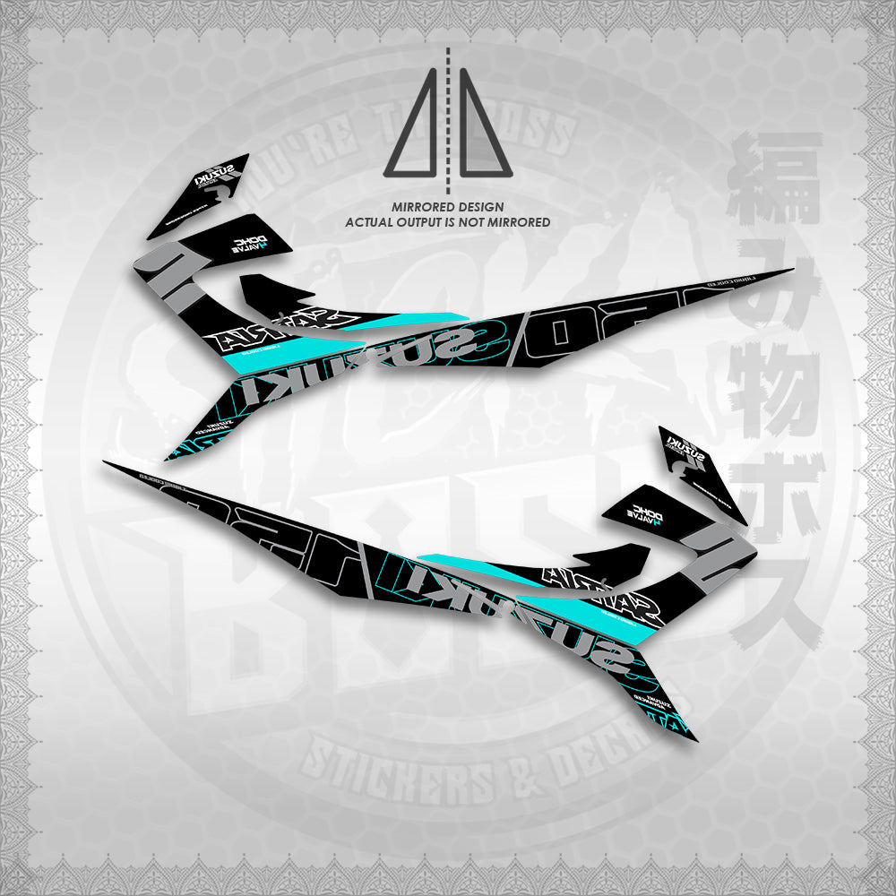 STICKER DECALS for RAIDER REBORN CARB 150 (RRCGPMA) By STICKABOSS (SOFIE LAMINATED WATERPROOF)