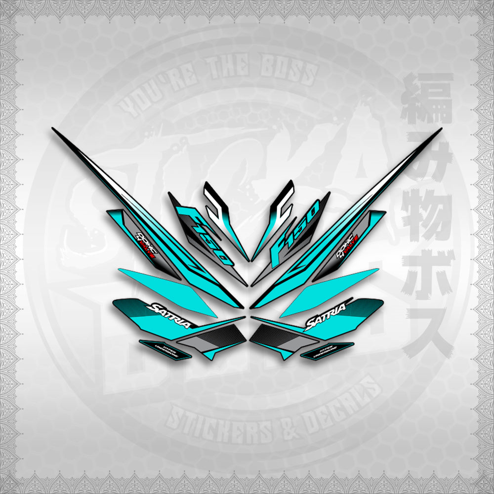 STICKER DECALS for RAIDER 150 FI THAI (RFISATH03DE) By STICKABOSS (SOFIE LAMINATED WATERPROOF)