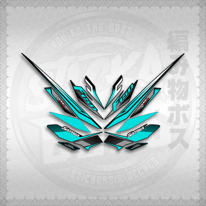 STICKER DECALS for RAIDER 150 FI THAI (RFISATH03DE) By STICKABOSS (SOFIE LAMINATED WATERPROOF)