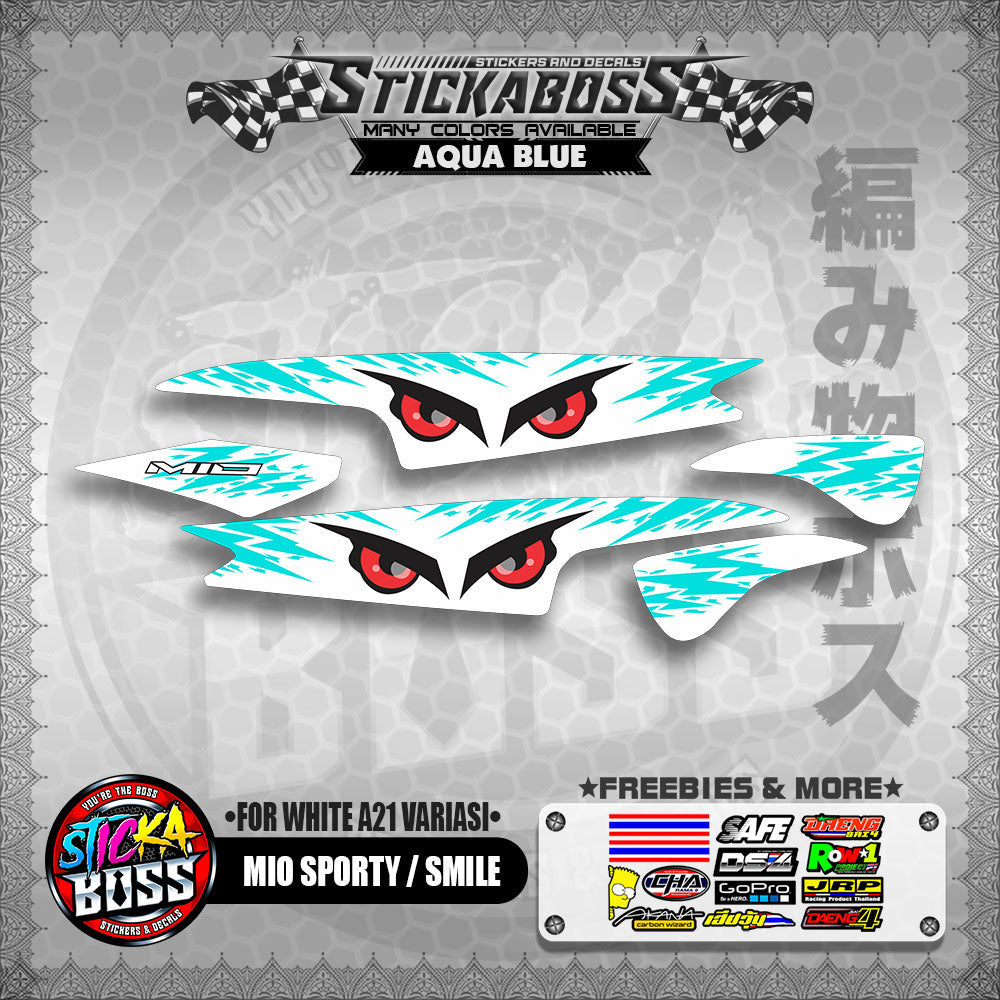 MIO SPORTY / SMILE INDO STICKER DECALS ( FOR WHITE A21 VARIASI)【WITH FREEBIES】