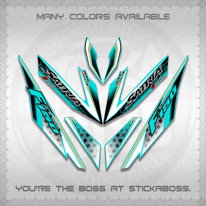 RAIDER 150 Fi SATRIA DECALS (NEW DESIGN 11 11)STICKER DECALS By STICKABOSS