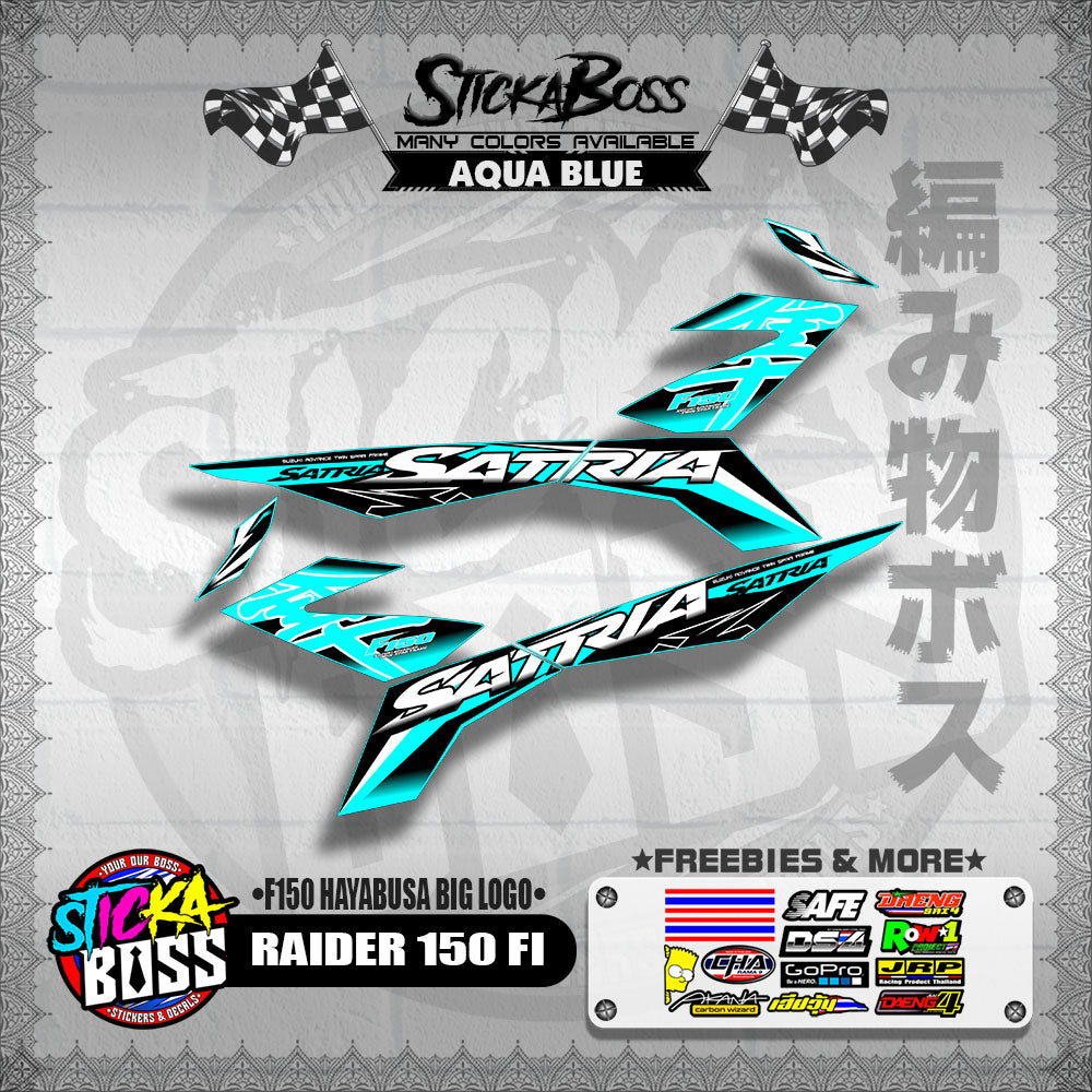 RAIDER 150 FI DECALS ( F150 HAYABUSA BIG LOGO )【WITH FREEBIES】