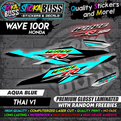 HONDA WAVE 100 R (THAI V1) [STOCK DECALS]【PREMIUM GLOSSY LAMINATED】
