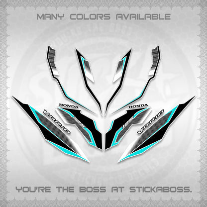 CLICK 125 V3 VARIO DECALS (2026 INDO HONEYCOMB DESIGN) STICKER DECALS By STICKABOSS (Copy)