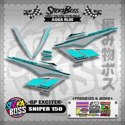 SNIPER 150 STOCK DECALS ( GP EXCITER )【WITH FREEBIES】