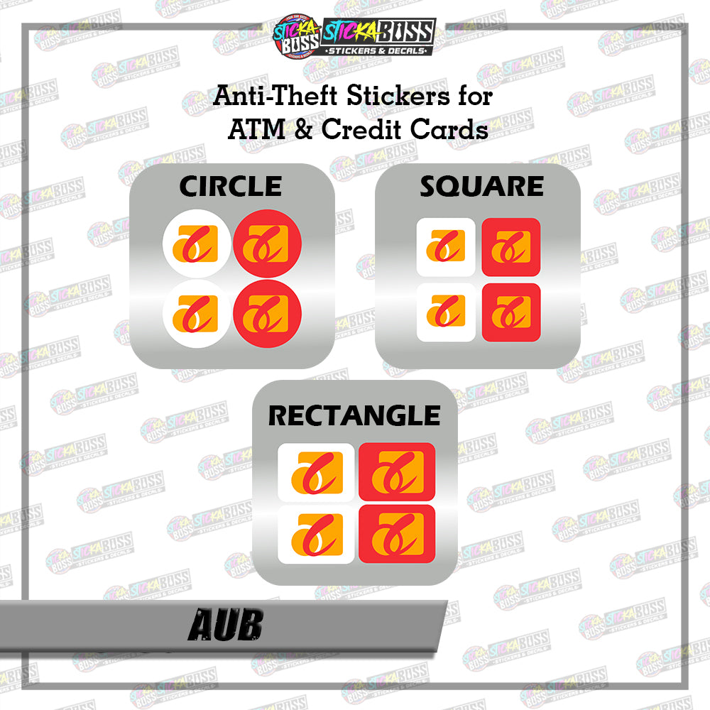 BANK CVV STICKER PART 1 |  4 PCS | ANTI-THEFT STICKER FOR ATM AND DEBIT/CREDIT CARDS【PRINTED】