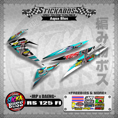 RS 125 FI Decals (JRP x DAENG) [ASSORTED COLORS]【PREMIUM GLOSSY LAMINATED】