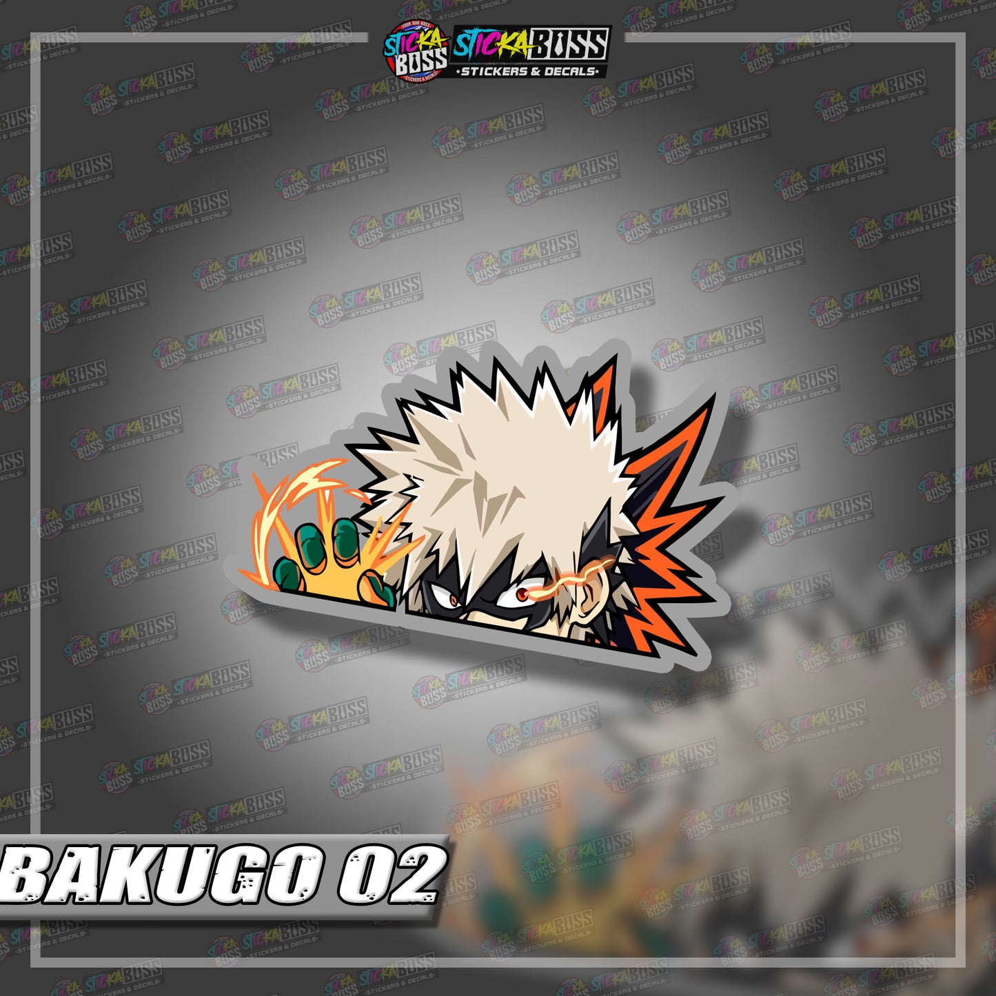 MY HERO ACADEMIA | ANIME PEEKER STICKER【VINYL PRINTED】( LAMINATED / WATERPROOF )