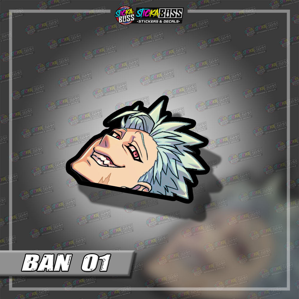 SEVEN DEADLY SINS | ANIME PEEKER STICKER【VINYL PRINTED】( LAMINATED / WATERPROOF )