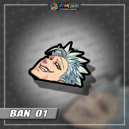 SEVEN DEADLY SINS | ANIME PEEKER STICKER【VINYL PRINTED】( LAMINATED / WATERPROOF )
