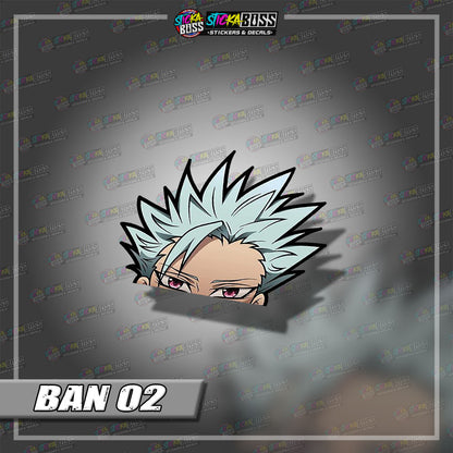 SEVEN DEADLY SINS | ANIME PEEKER STICKER【VINYL PRINTED】( LAMINATED / WATERPROOF )