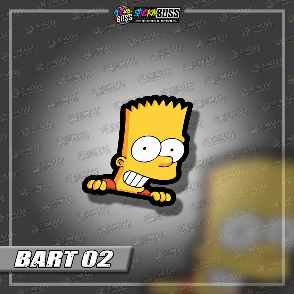 THE SIMPSONS | ANIME PEEKER STICKER【VINYL PRINTED】( LAMINATED / WATERPROOF )