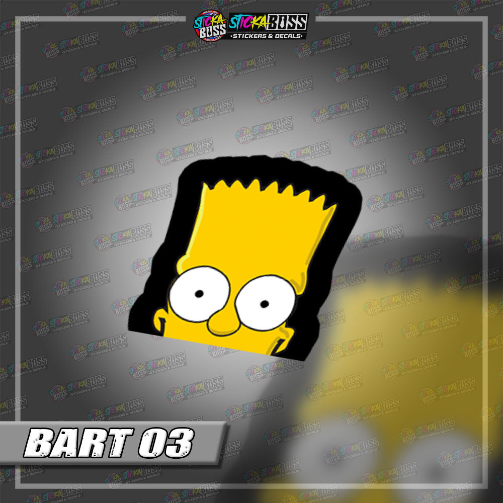 THE SIMPSONS | ANIME PEEKER STICKER【VINYL PRINTED】( LAMINATED / WATERPROOF )