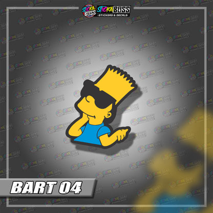 THE SIMPSONS | ANIME PEEKER STICKER【VINYL PRINTED】( LAMINATED / WATERPROOF )