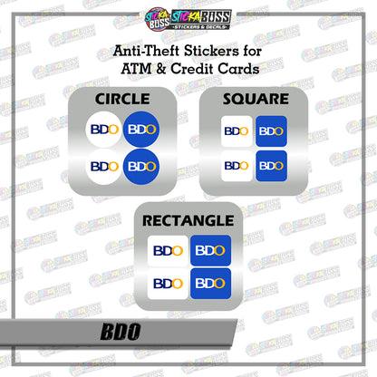 BANK CVV STICKER PART 1 |  4 PCS | ANTI-THEFT STICKER FOR ATM AND DEBIT/CREDIT CARDS【PRINTED】