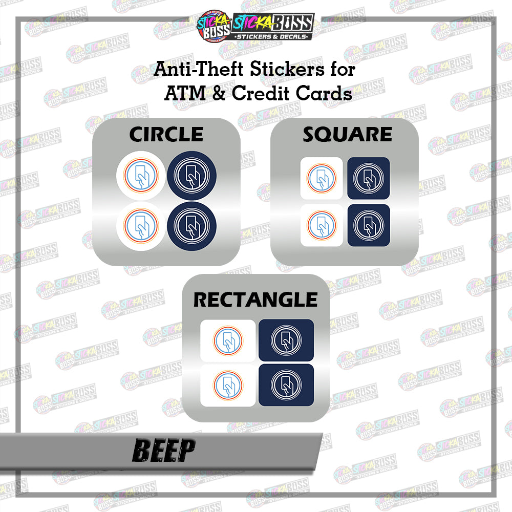 BANK CVV STICKER PART 1 |  4 PCS | ANTI-THEFT STICKER FOR ATM AND DEBIT/CREDIT CARDS【PRINTED】