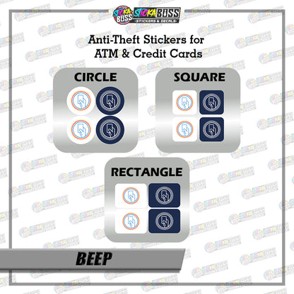 BANK CVV STICKER PART 1 |  4 PCS | ANTI-THEFT STICKER FOR ATM AND DEBIT/CREDIT CARDS【PRINTED】
