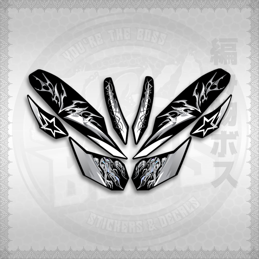 STICKER DECALS for CLICK 125 V3 (CV3VALEKYSH) By STICKABOSS (SOFIE LAMINATED WATERPROOF)