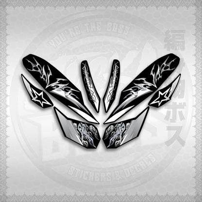 STICKER DECALS for CLICK 125 V3 (CV3VALEKYSH) By STICKABOSS (SOFIE LAMINATED WATERPROOF)