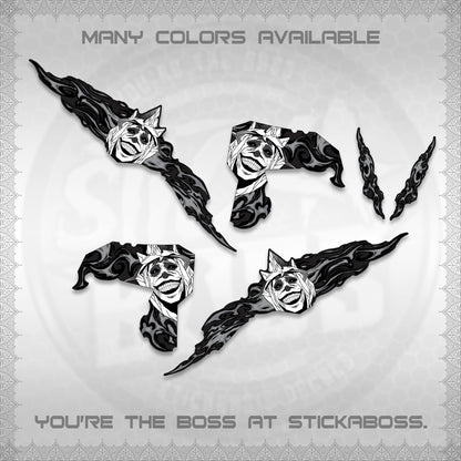 CLICK V3 DECALS (SOLO STATUE OF GOD DESIGN)STICKER DECALS By STICKABOSS