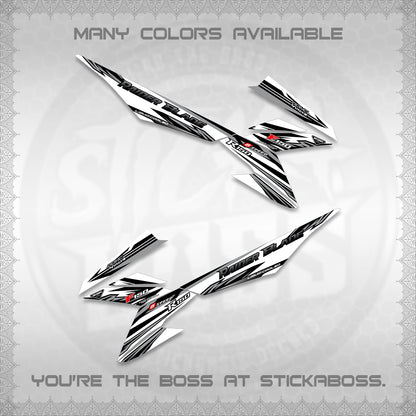 RAIDER BLADE 150 FOR WHITE DECAL(2026 NEW SHARP)STICKER DECALS By STICKABOSS