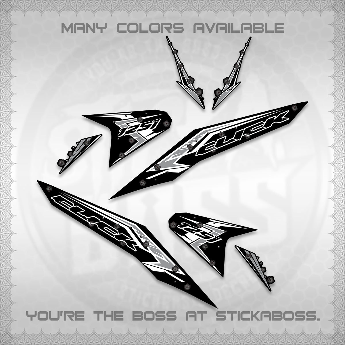 CLICK V2 VARIO DECALS (MOTIF POLET SAKURA DESIGN)STICKER DECALS By STICKABOSS