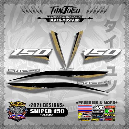 SNIPER 150 DECALS ( 2021 DESIGNS )【WITH FREEBIES】