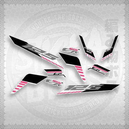 STICKER DECALS for CLICK 125 V3 (CV3VRSTDEFOWH) By STICKABOSS (SOFIE LAMINATED)