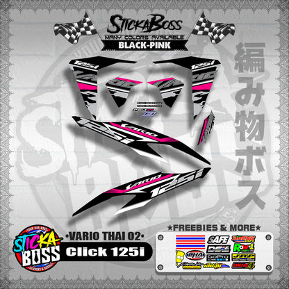 CLICK 125i V2 DECALS ( VARIO THAI 02 )【WITH FREEBIES】