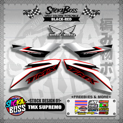 TMX SUPREMO DECALS  ( STOCK DESIGN 01 ) 【WITH FREEBIES】