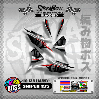 SNIPER 135 DECALS ( LC 135 F1459Y )【WITH FREEBIES】