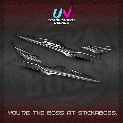PCX 155 160 UV TRANSPARENT INDO DECALS (P007 NEW DESIGN)STICKER DECALS By STICKABOSS