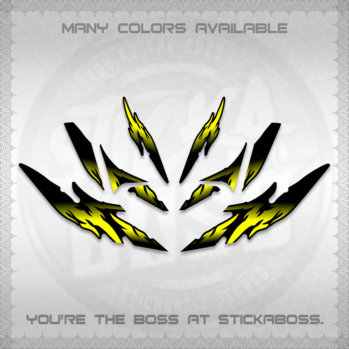 CLICK 125 V4 VARIO DECALS (2026 TAMIYA-STYLE RACING DESIGN) STICKER KITS By STICKABOSS