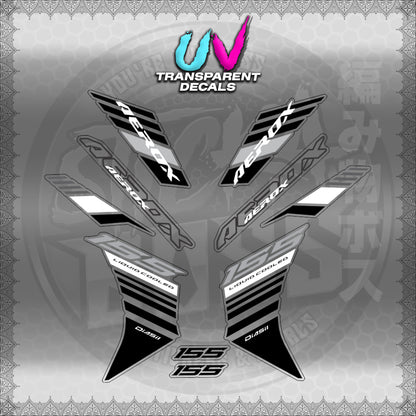 【PREMIUM UV PRINT】TRANSPARENT AEROX V3 ALPHA TURBO INDO (AV3BAST)【WITH FREEBIES】