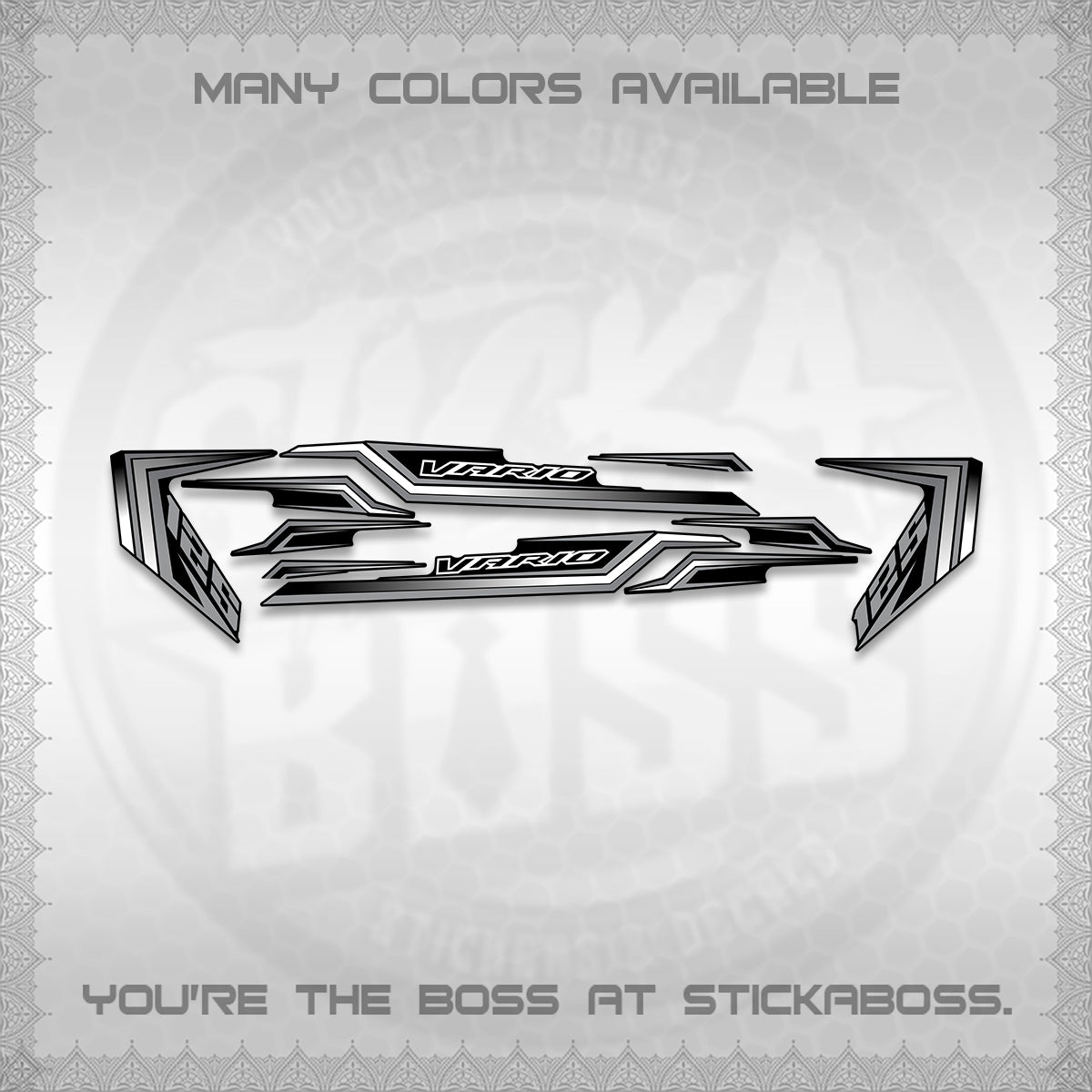 CLICK 125 V3 VARIO DECALS (2024 STRIPING MINIMALIST 002)STICKER DECALS By STICKABOSS (Copy)